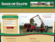 Tablet Screenshot of bankoferath.com